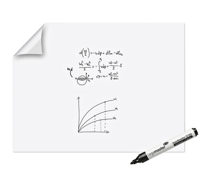 Magic-Chart Legamaster whiteboard XL 90x120cm wit 15 vel