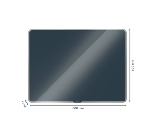 Glasbord Leitz Cosy magnetisch 800x600mm grijs