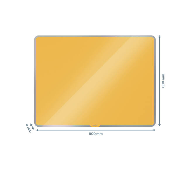 Glasbord Leitz Cosy magnetisch 800x600mm geel