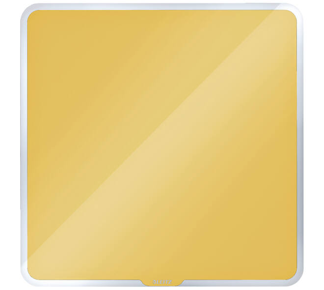Glasbord Leitz Cosy magnetisch 450x450mm geel