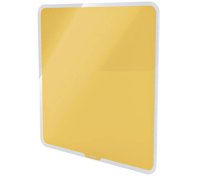 Glasbord Leitz Cosy magnetisch 450x450mm geel