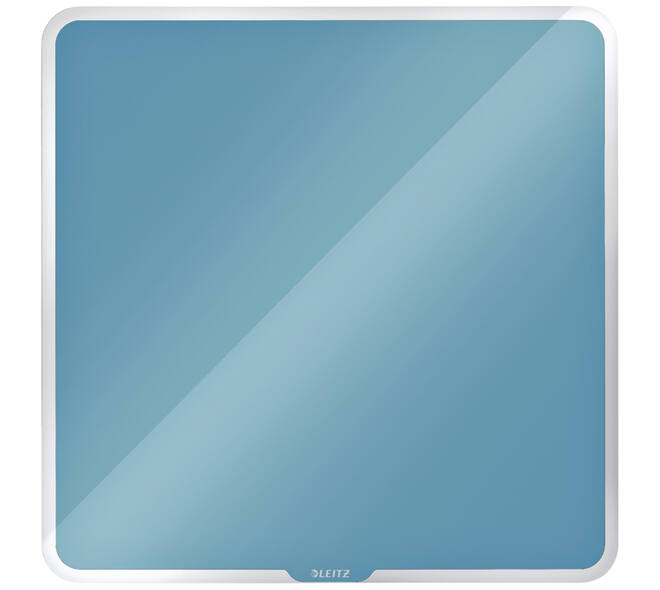 Glasbord Leitz Cosy magnetisch 450x450mm blauw