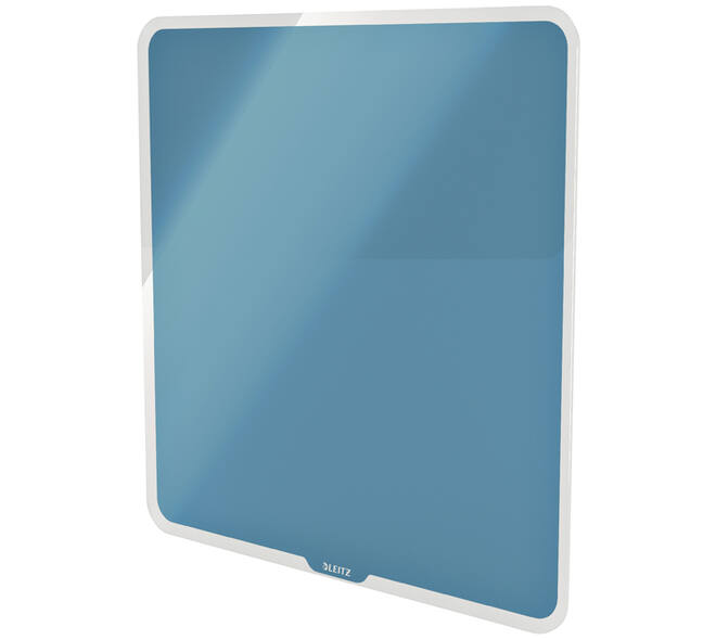 Glasbord Leitz Cosy magnetisch 450x450mm blauw