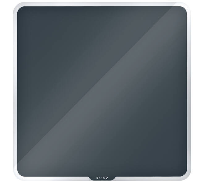 Glasbord Leitz Cosy magnetisch 450x450mm grijs