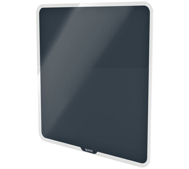 Glasbord Leitz Cosy magnetisch 450x450mm grijs