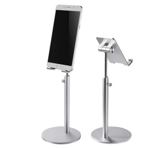 Telefoonstandaard Neomounts DS10200SL1 in hoogte verstelbaar zilver