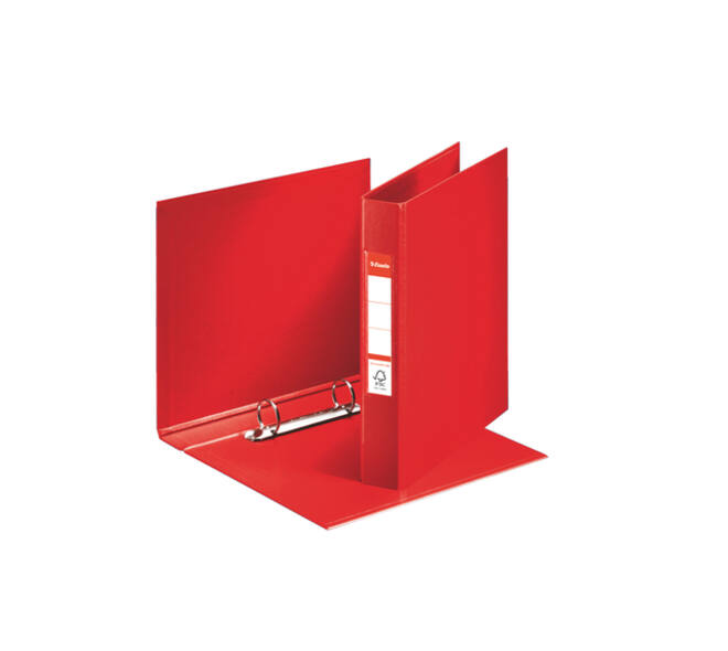 Ringband Esselte VIVIDA A5 25mm 30% gerecycled PP folie rood