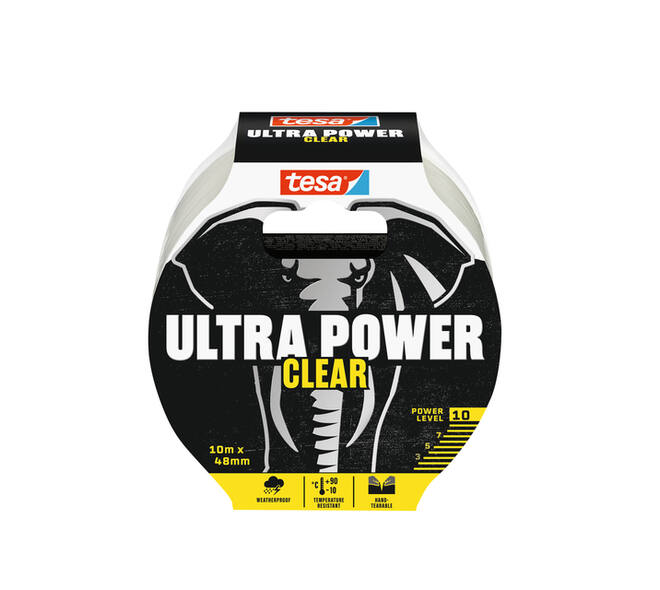 Reparatietape tesa Ultra Power Clear repair 10mx48mm transparant