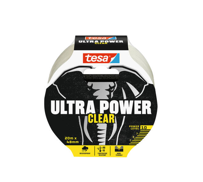 Reparatietape tesa Ultra Power Clear repair 20mx48mm transparant
