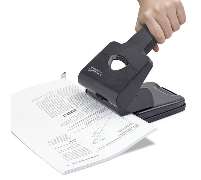 Perforator Rapesco Germ-Savvy Heavy Duty HD865-P antibacterieel 2-gaats zwart