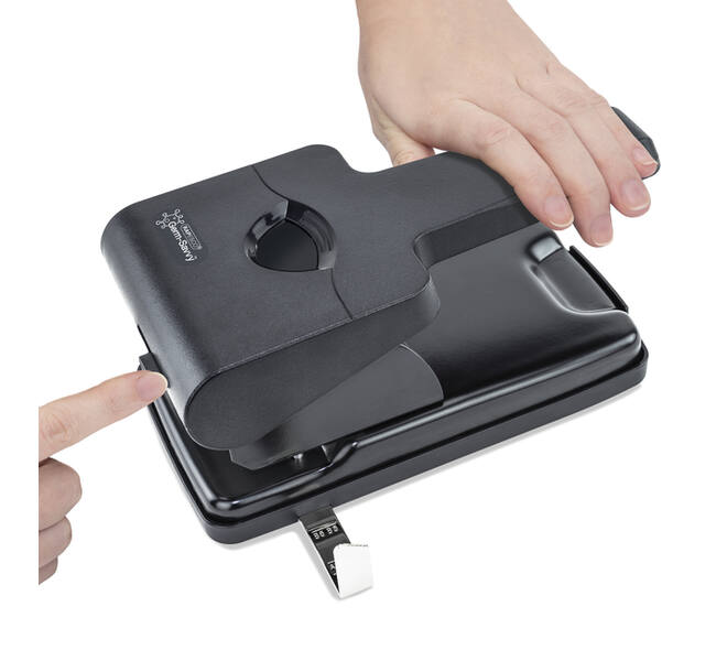 Perforator Rapesco Germ-Savvy Heavy Duty HD865-P antibacterieel 2-gaats zwart