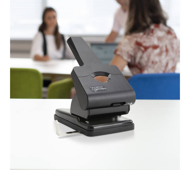 Perforator Rapesco Germ-Savvy Heavy Duty HD865-P antibacterieel 2-gaats zwart