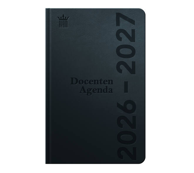 Schoolagenda 2026-2027 Ryam docent DeLuxe 7dagen/2pagina's zwart