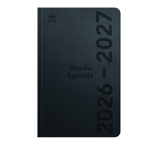 Schoolagenda 2026-2027 Ryam Studie DeLuxe 7dagen/2pagina's zwart