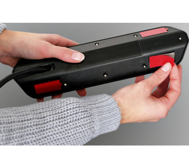 Stekkerdoos Brennenstuhl bureau Estilo 6vdig incl 2 USB 2m zw/zilver