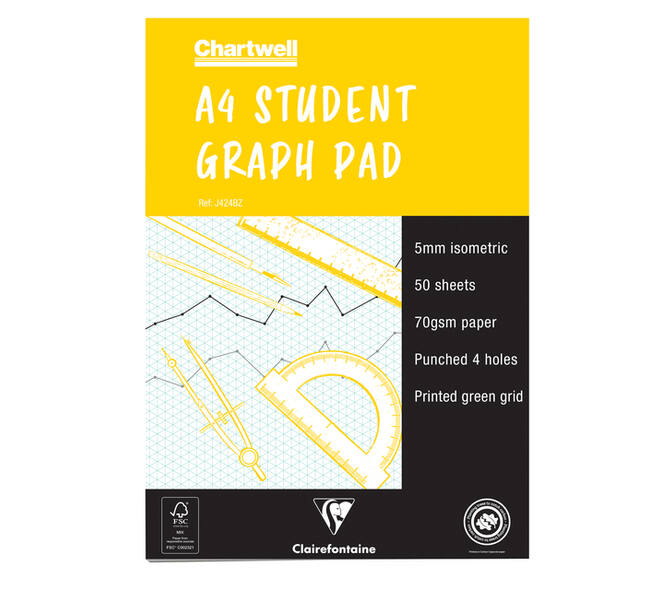 Millimeterblok Clairefontaine isometrisch A4