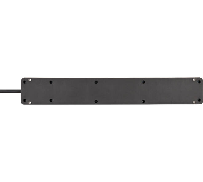 Stekkerdoos Brennenstuhl Bremounta 5vdig incl 2 USB 3m zwart