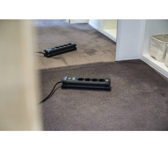 Stekkerdoos Brennenstuhl Premium 4 voudig 1.8 meter zwart