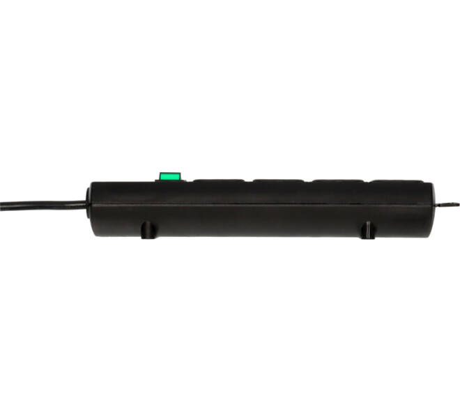 Stekkerdoos Brennenstuhl Comfort Plus 4vdg incl platte stekker 2m zw