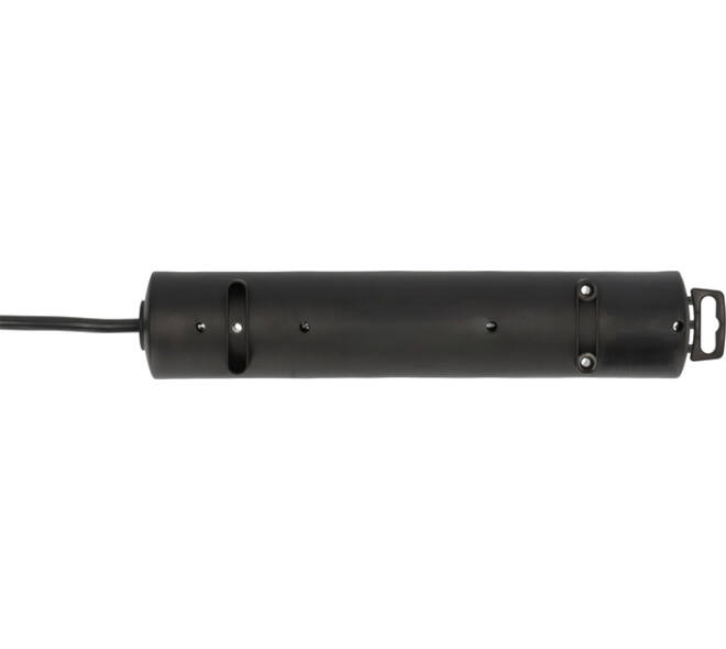 Stekkerdoos Brennenstuhl Comfort Plus 4vdg incl platte stekker 2m zw