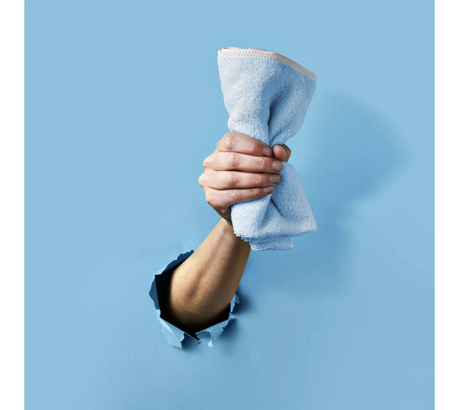 Microvezeldoek Greenspeed Re-belle 40x40cm blauw 5 stuks