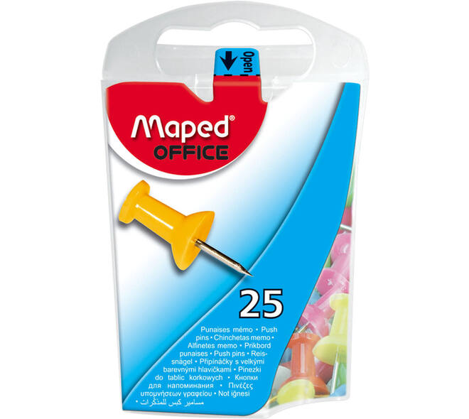 Punaise Maped Office 25 stuks assorti