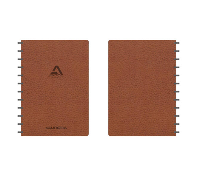 Schrift Adoc Business A4 ruit 5x5mm 144 pagina's 90gr bruin