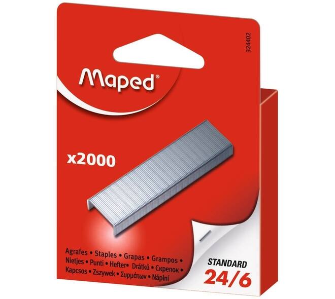 Nieten Maped 24/6 verzinkt 2000st