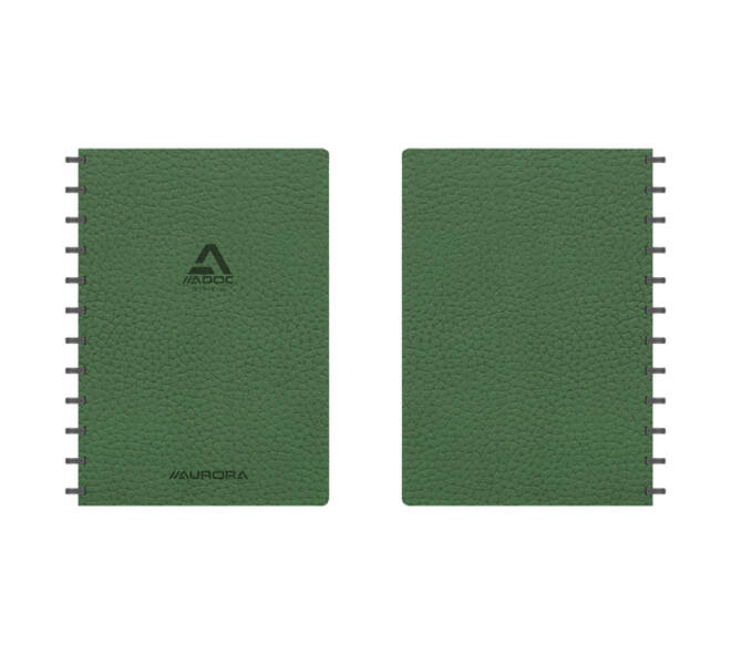 Schrift Adoc Business A4 ruit 5x5mm 144 pagina's 90gr groen