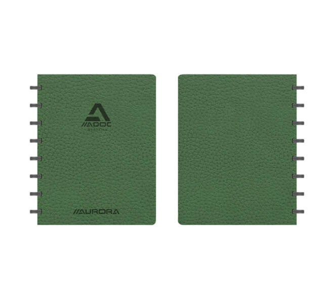 Schrift Adoc Business A5 ruit 5x5mm 144 pagina's 90gr groen
