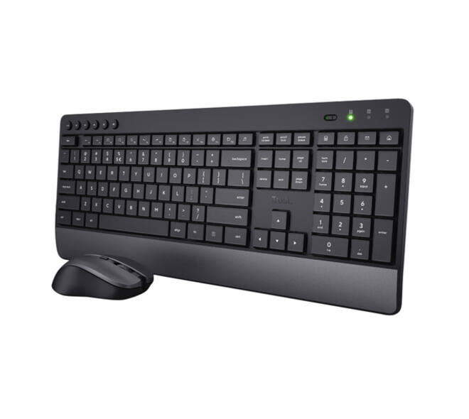 Toetsenbord Trezo Eco Comfort + muis QWERTY zwart