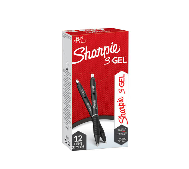 Gelschrijver Sharpie S-gel medium zwart