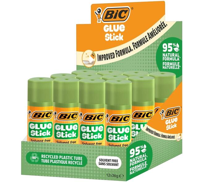 Lijmstift Bic ecolutions 36gr doos à 9+3 gratis