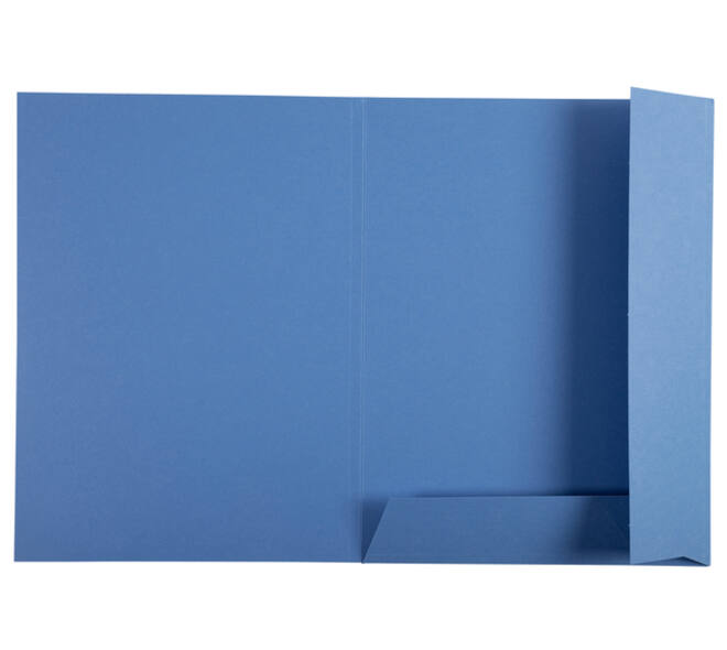 Dossiermap Exacompta Clean'Safe 2kleppen blauw 5 stuks