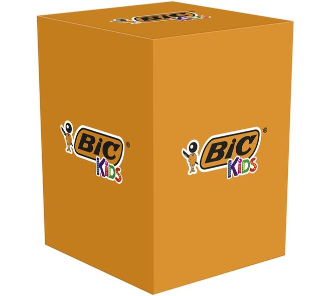 Kleurstiften BicKids couleur medium assorti schoolbox à 144 stuks