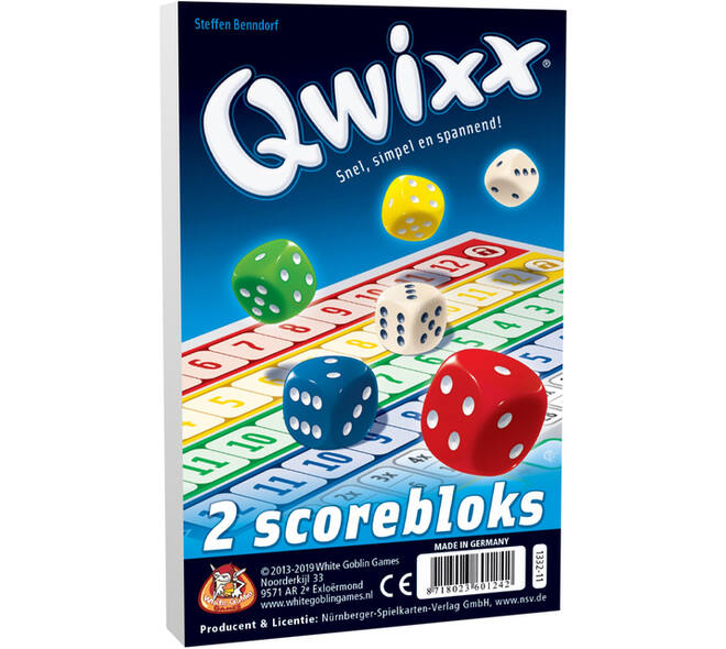 Qwixx scorebloks
