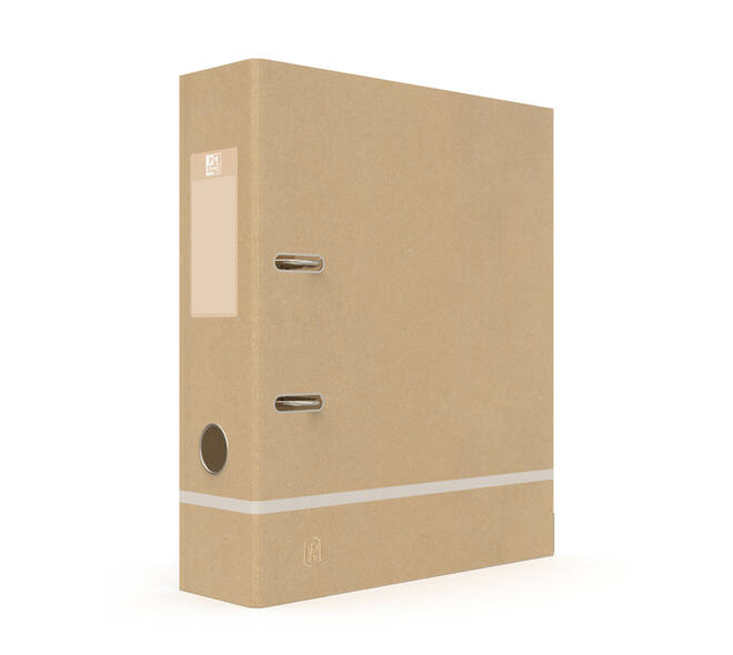 Ordner Oxford Touareg A4 80mm karton naturel/wit