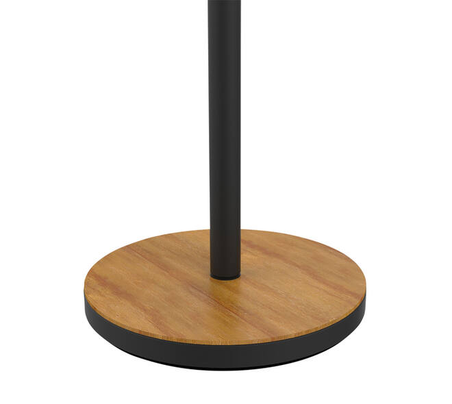 Vloerlamp Unilux Baly led bamboe zwart