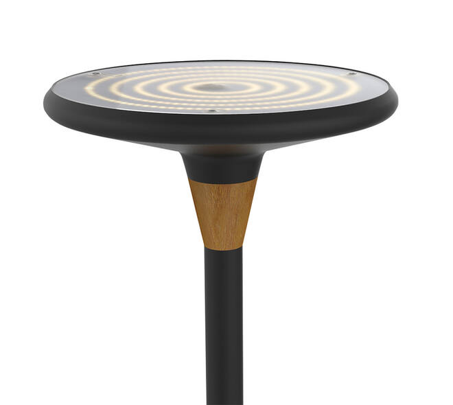 Vloerlamp Unilux Baly led bamboe zwart