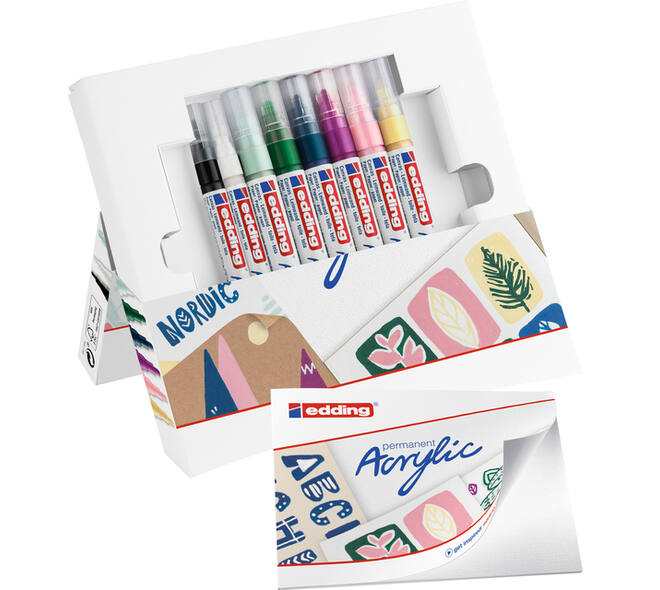 Acrylmarker edding starterskit klein Scandinavisch