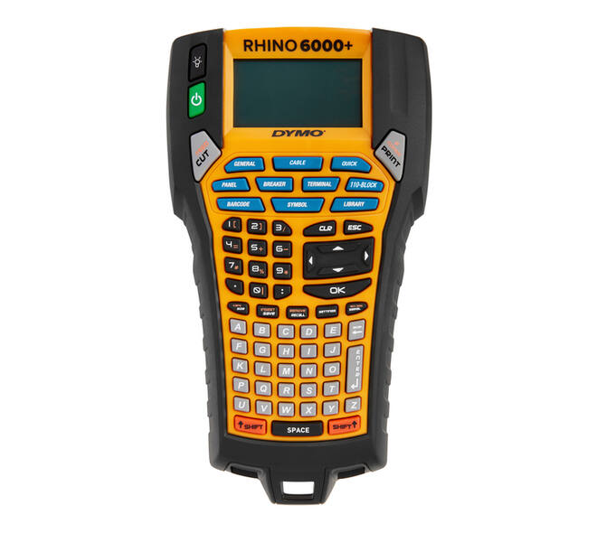 Labelprinter Dymo Rhino 6000+ industrieel abc 24mm geel