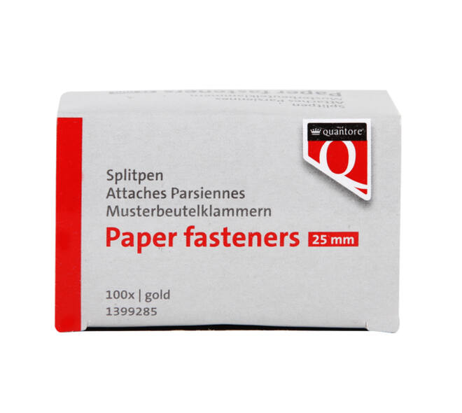 Splitpen Quantore 25mm 100 stuks goud