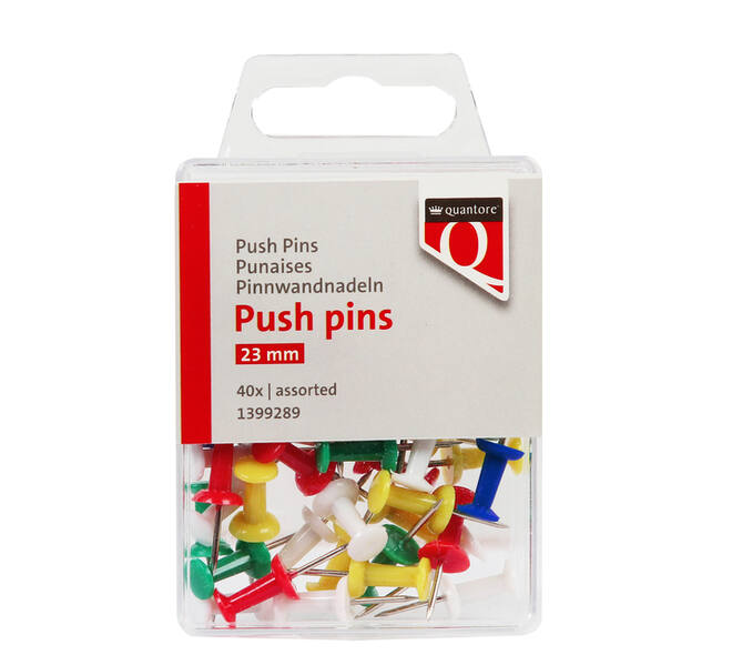Push pins Quantore 40 stuks assorti
