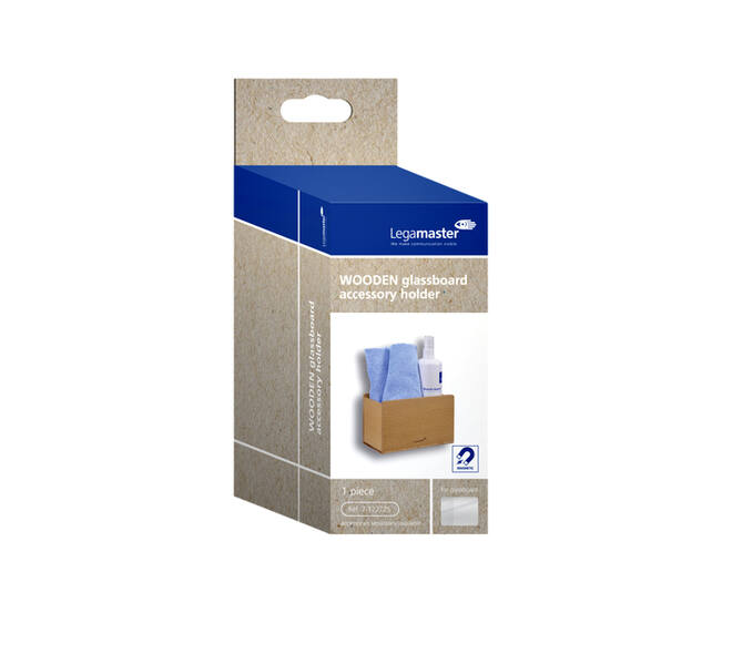Glasbord accessoirehouder Legamaster hout