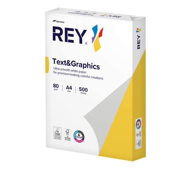 Kopieerpapier Rey Text & Graphics A4 80gr wit 500 vel