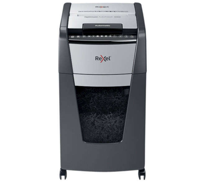 Papiervernietiger Rexel Optimum Auto+ 300X P4 snippers 4x26mm