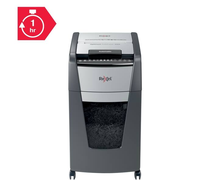 Papiervernietiger Rexel Optimum Auto+ 300X P4 snippers 4x26mm