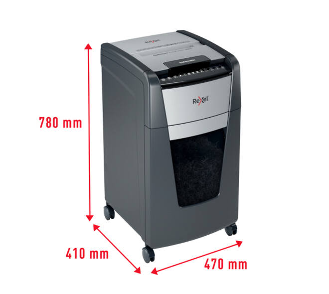 Papiervernietiger Rexel Optimum Auto+ 300X P4 snippers 4x26mm