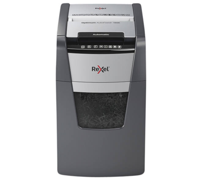 Papiervernietiger Rexel Optimum Auto+ 150X P4 snippers 4x28mm