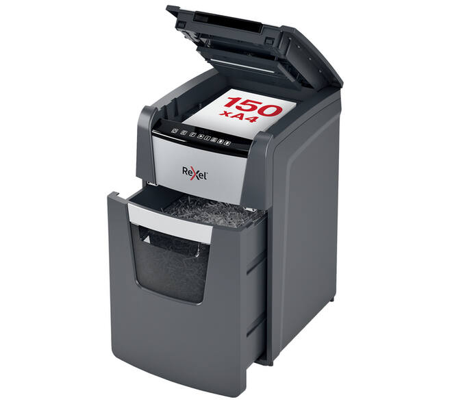 Papiervernietiger Rexel Optimum Auto+ 150X P4 snippers 4x28mm